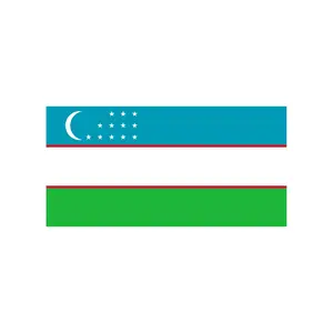 Flagnshow de gama alta impresa 3x5 pies 90x150cm Uzbekistán bandera nacional de Uzbekistán 100% poliéster