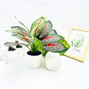 Plante artificielle Paulon 27 cm de haut x 30 cm de large avec galets, décoration intérieure, accessoires de mariage - Product Image 2