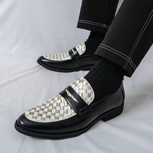 Zapatos Oxford de Alta Calidad para Hombre, Formales de Negocios, de Cuero Genuino, con Cierre de Cordones, Diseño Evergreen, Sensación de Alta Gama, de Una Pieza - Product Image 4