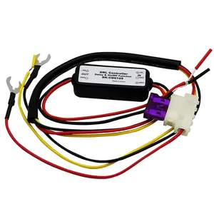 Car LED Daytime Running Light DRL Controller Auto Relay Harness Delay Off 12-18V Car Accessories Dimmer