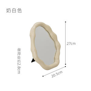 <span class=keywords><strong>Espejo</strong></span> de maquillaje cosmético de escritorio portátil pequeño Nordic Ins, <span class=keywords><strong>espejo</strong></span> de tocador de princesa de mano de alta apariencia para moderno - Product Image 6