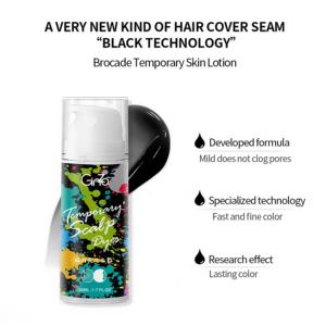 50ml/30ml cubierta calva rara vez pelo escaso cuero cabelludo aspecto completo 5-7 días negro líquido corrector de cabello Gel pasta crema tintes - Product Image 3