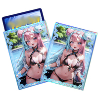 4C 인쇄 섹시 홀로그램 유희왕 TCG 유희왕 만화 게임 카드 슬리브 프로텍터 사용자 정의 로고 테이블 보드 게임 카드 슬리브