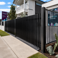 Clôture de sécurité en aluminium thermolaqué au design moderne, très vendue, pour extérieur, balcon, villa, respectueuse de l'environnement