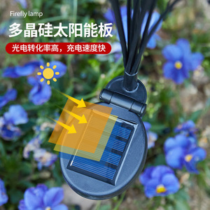 Lampes solaires de jardin en forme de lucioles, étanches, pour extérieur - Product Image 1