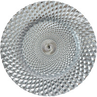 Assiettes rondes en forme de plume dorée, décoration de table de luxe, vente en gros, 12 pièces