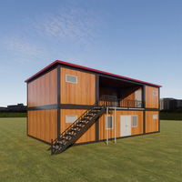 Maison conteneur préfabriquée de luxe moderne en kit pour école, villa, hôtel, appartement, restaurant, logement
