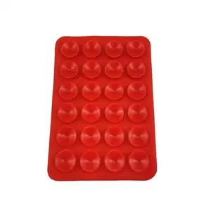 Silicone chống trượt 24 hút cup Pads Mat dính núi trường hợp điện thoại di động chủ điện thoại di động Sucker