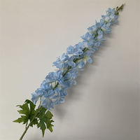 Décor de mariage B1486, fleurs artificielles bleues faites à la main, arrangements floraux de delphinium à longue tige, fleurs artificielles longue durée