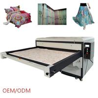 Presse à chaud pneumatique automatique 120*180cm, 1 face 2 postes, pour sublimation de housses de couette, matelas, couvre-lits, tissus, drapeaux et sweats à capuche