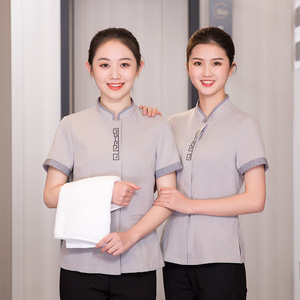 Uniformes <span class=keywords><strong>de</strong></span> personnel d'entretien ménager grande taille, <span class=keywords><strong>prix</strong></span> d'usine en gros, service <span class=keywords><strong>de</strong></span> nettoyage <span class=keywords><strong>de</strong></span> chambre, uniforme d'hôtel - Product Image 5