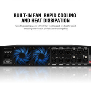 Amplificador de Potencia <span class=keywords><strong>Digital</strong></span> Profesional DAN415 4*1500W de 4 Canales Clase H de Alta Potencia para Escenario, Amplificador de Sonido para Espectáculos, 3750W a 2 Ohmios - Product Image 4
