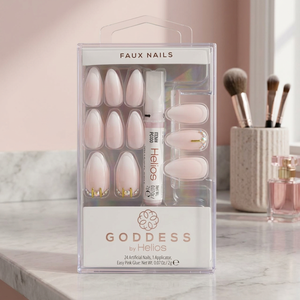 HGOD0015 Juego de uñas artificiales de diosa Prensa hecha a mano de alta calidad en puntas largas cuadradas Forma cuadrada larga de moda - Product Image 3