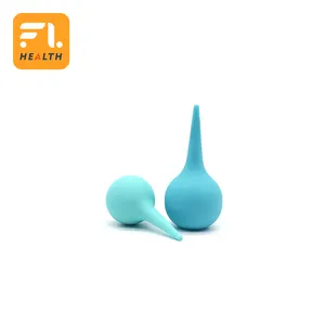 FULI factory supply eco-friendly Custom logo Soft Rubber Ear Wash Bulb Rubber Ear Washer Cleaner Ear Syringe