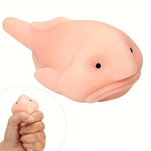 Hot Selling Foreign Trade Bestseller Dimple Fish TPE Silicone Unisex Stress-Relief Water-Drop Pink Squeeze Toy - Product Image 1