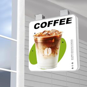 Custom <b>LED</b> <b>Light</b> <b>Box</b> Outdoor Double-Sided Wall Mounted Waterproof Advertising Lightbox Business Logo Signs for Cafe Bar Stor - Product Image 3