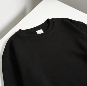 Sweat-shirt coréen décontracté à col rond, en coton épais 3 couches, pull tricoté durable, chaud pour l'hiver, style streetwear - Product Image 3