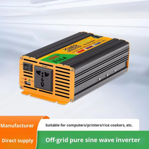 Alimentation d'urgence extérieure à onde sinusoïdale pure 600W pour camping, pique-nique, vente de rue, avec sortie AC, type HJ-1200S-L monophasé - Product Image 6