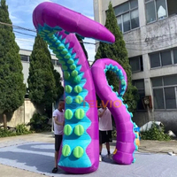 Nouvellement conception tentacules gonflables roses tentacules gonflables géants de poulpe pour la décoration extérieure