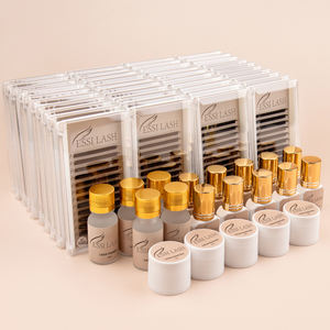 थोक प्रीमियम कश्मीरी हस्तनिर्मित पलक एक्सटेंशन कस्टम डार्क मैट ब्लैक लैश एक्सटेंशन प्रदान करता है - Product Image 1