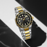 Montre à quartz pour homme NAVIFORCE 9249, bracelet en acier inoxydable de haute qualité, mouvement Seiko, montres décontractées et élégantes, or noir