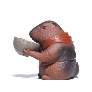 Yixing Zisha <b>Tea</b> Pet Groundhog Ornament Handmade Clay <b>Tea</b> Accessory For <b>Tea</b> <b>Set</b> Decor - Product Image 5