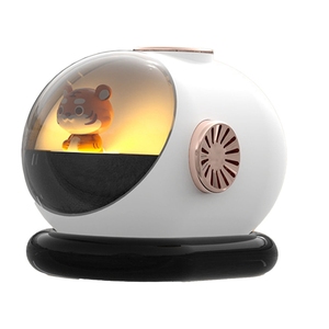 Mini Humidificador Portátil DC 5V/1.0A 280ml con Apagado Automático, Humidificador de Atomización para Oficina y Dormitorio, Blanco, 1200mAh - Product Image 1