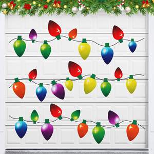 Luces Navideñas Populares Transfronterizas, Bombilla de Luz de Panal Reflectante Colorida, Imán para Puerta de Garaje, Cable Magnético, Atractivo Navideño - Product Image 4