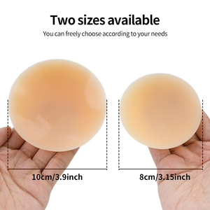 Pétales de poitrine invisibles en silicone réutilisables de 8 cm pour femmes, forme de fleur, rehausseur de mamelons adhésif, lingerie sans bretelles - Product Image 3