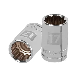 Truper 17mm Dado con forma di scatola quadrata a 12 punti per spuntini e confezioni regalo materiali riciclati 6 unità in una cornice da 1/2'