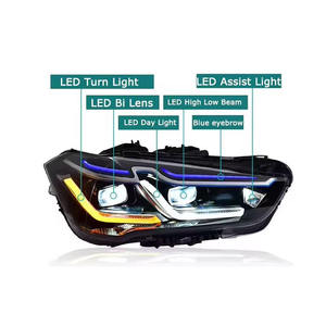 Faros Delanteros SJC para <span class=keywords><strong>BMW</strong></span> <span class=keywords><strong>X1</strong></span> F48 F49 2016-2019, Luces Delanteras LED Láser de Alta Calidad, Luces de Circulación Diurna - Product Image 6