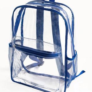 Custom PVC Transparent <b>Backpack</b> With Logo Wholesale <b>Large</b> <b>Capacity</b> Waterproof Unisex <b>Backpack</b> - Product Image 5