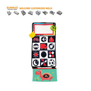 SUNNUO 2025 recién nacido tiempo de barriga espejo de tela plegable educación infantil juguetes sensoriales para hacer sonidos y roer - Product Image 2