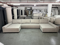 Weißes Luxus-Ecksofa für Zuhause, Wohnzimmermöbel, Lounge-Garnitur, 3-Sitzer Moderne Sektionalsofas in L- und U-Form für das Wohnzimmer