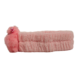 Mignon rose licorne en peluche Spa bandeau doux élastique bandeau <span class=keywords><strong>pour</strong></span> femmes et filles soins de la peau maquillage douche écologique réutilisable - Product Image 2