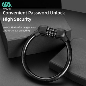 Yueli Bicycle Combination <b>Lock</b> Steel Cable Ring 4 Digit <b>Portable</b> Anti Theft Cycling Equipment - Product Image 5