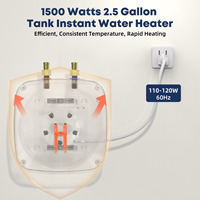 Chauffe-eau électrique portable 12 volts pour camping-car, sans réservoir, pour usage domestique et hôtelier, boîtier en plastique