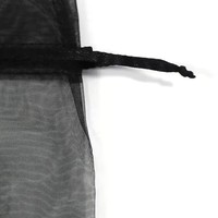 Sacs en organza transparents de grande taille, blancs, personnalisés, avec cordon de serrage, pour bijoux, mariage, fête, Noël, cadeau