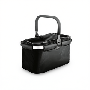 Cesta de Compras Plegable Negra Falko de Genius, Cesta de Almacenamiento para Llevar Comestibles - Product Image 2