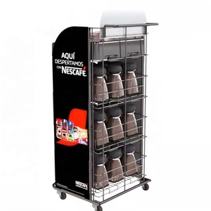 Tùy chỉnh hiện Đại siêu thị loại sàn Kim Loại hiển thị giá đứng chủ cho hạt cà phê túi trà cốc ly đồ uống thực phẩm ăn nhẹ - Product Image 2