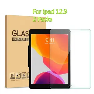 शेन्ज़ेन 12.9 इंच 2 पैक पारदर्शी 9H प्रीमियम विरोधी खरोंच टेम्पर्ड ग्लास सुरक्षात्मक फिल्म स्क्रीन रक्षक के लिए iPad प्रो 4th