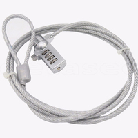 Candado antirrobo de 4 dígitos para portátil, cable de cadena con combinación de contraseña de seguridad para ordenador, notebook y PC, novedad, 1,2 M