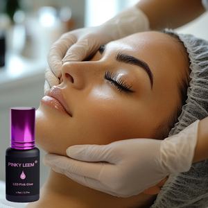 Pinky Leem New Upgrade 1S Fast Dry <b>UV</b> <b>LED</b> Lash Glue <b>LED</b> Lash Extension Adhesive Purple Pink clear Colors <b>UV</b> Glue - Product Image 6