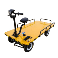 Tricycle à moteur OEM Yuande, trois roues, quatre roues, chariot à plateforme électrique industriel robuste de 1 tonne, chariot à main réglable 1000W