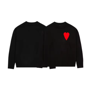 <span class=keywords><strong>Maglione</strong></span> Ami da Uomo, Produttore Ami Paris, Felpa Bianca di Lusso <span class=keywords><strong>con</strong></span> Motivo a <span class=keywords><strong>Cuore</strong></span> - Product Image 2