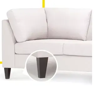 Yanyamg nhà máy thay thế đồ nội thất chân màu đen sofa chân nhựa chân cho đồ nội thất