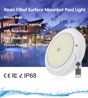 Lumière LED RGB pour piscine IP68, lampe murale pour piscine, 35W AC12V avec commande, lumière sous-marine pour piscine