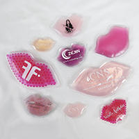 Compresse de gel pour les lèvres en PVC médical réutilisable, personnalisée, étanche, non toxique, pour les soins de beauté, réduire le gonflement après une chirurgie