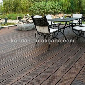 Panneau de terrasse en bambou massif haute densité de 12mm pour la vie en plein air Installation facile de la colle pour les sols tissés à brins de parcs Salon - Product Image 3