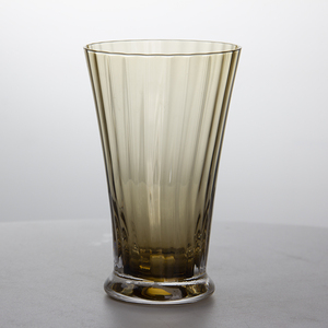 גביע יוקרתי בצבע ענבר עם מרקם ייחודי, עם רגל, לקישוט בית, בר, מסיבות וחתונות |   כלי שתייה מזכוכית איכותית ללא עופרת - Product Image 4